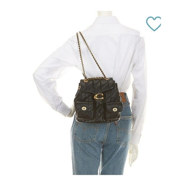 Coach Tabby quilted Backpack MAPLE main image 4